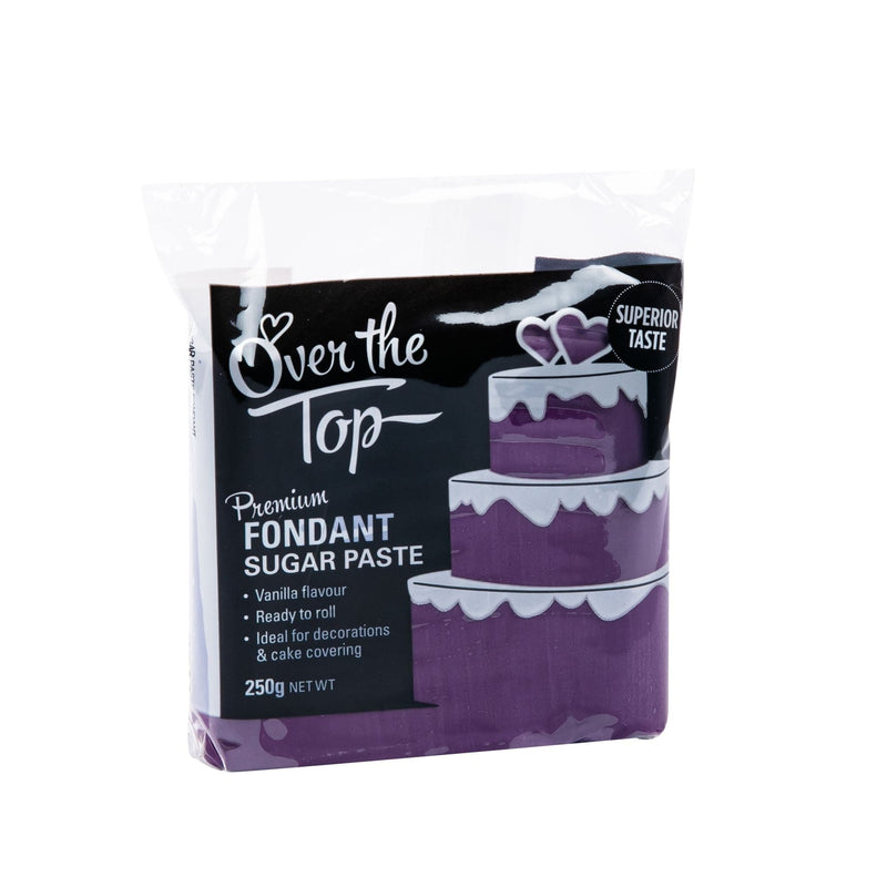 Dark Slate Blue Over The Top Violet Premium Fondant  250G Ingredients and Edibles - Cake Decorating