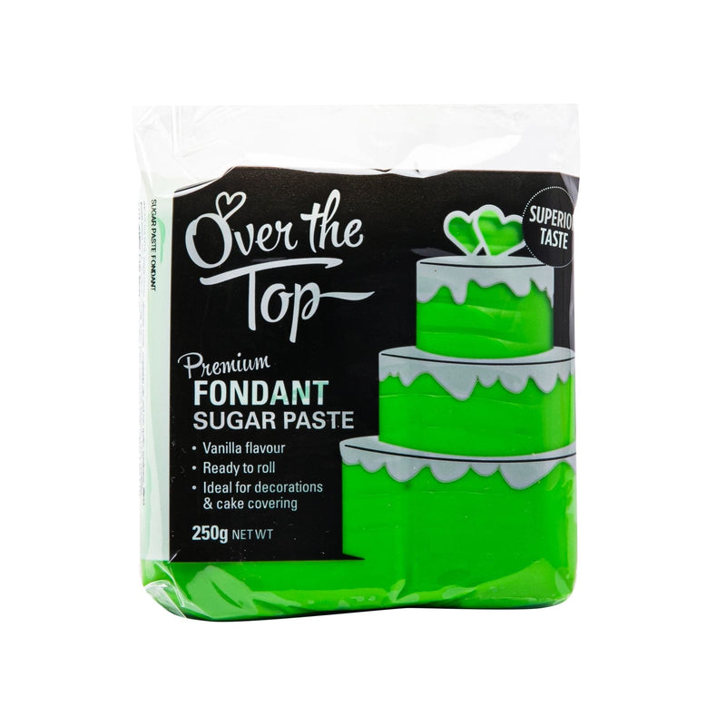 Forest Green Over The Top Grass Green Premium Fondant  250G Ingredients and Edibles - Cake Decorating