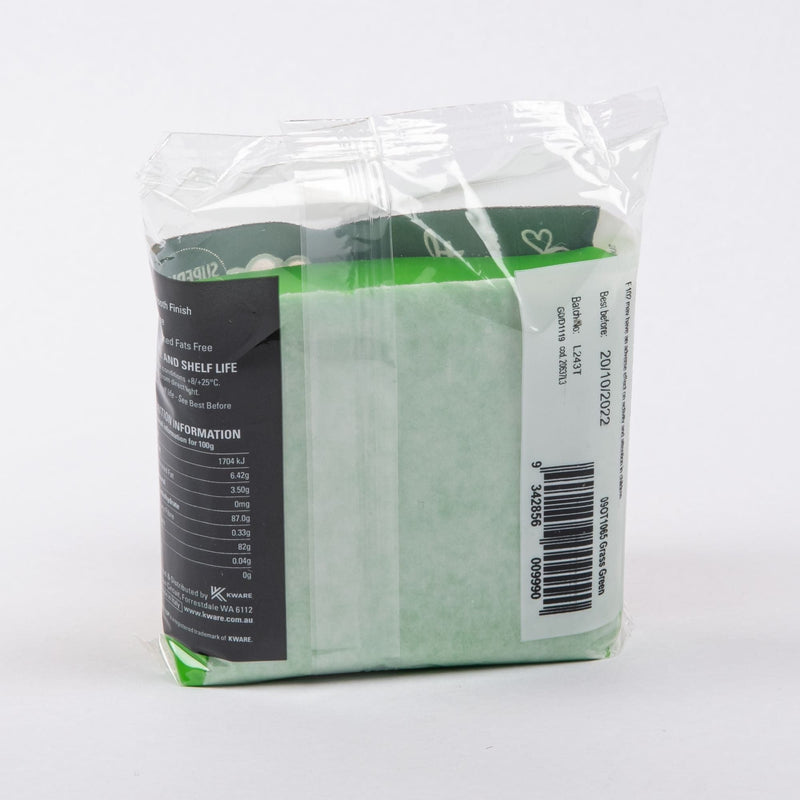 Dark Gray Over The Top Grass Green Premium Fondant  250G Ingredients and Edibles - Cake Decorating