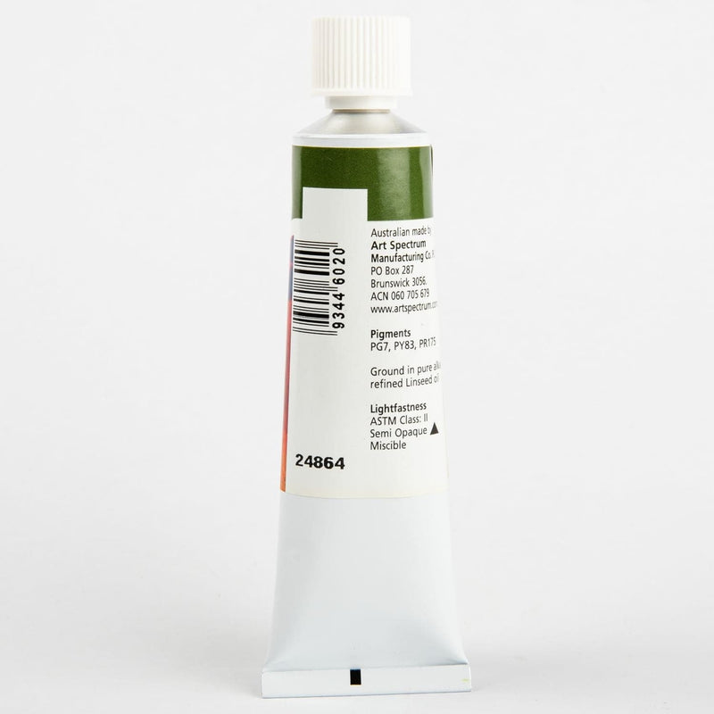 White Smoke Art Spectrum Art Prism Oil Paint  40mL Sap Green Oil Paints