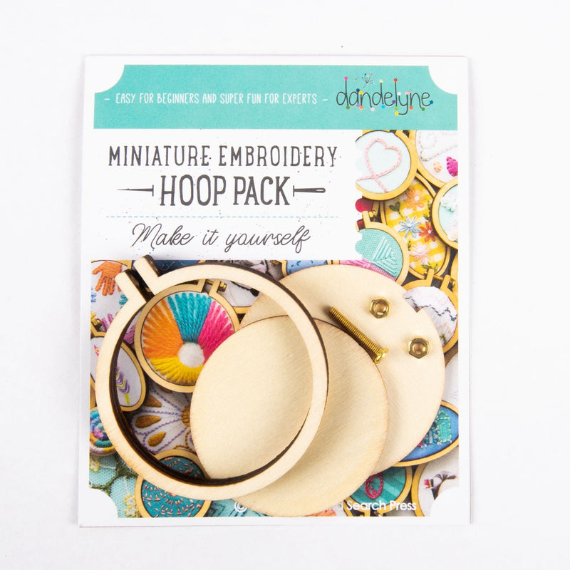 Bisque Dandelyne Mini Wooden Embroidery Hoop 5.5cm Needlework Hoops and Frames