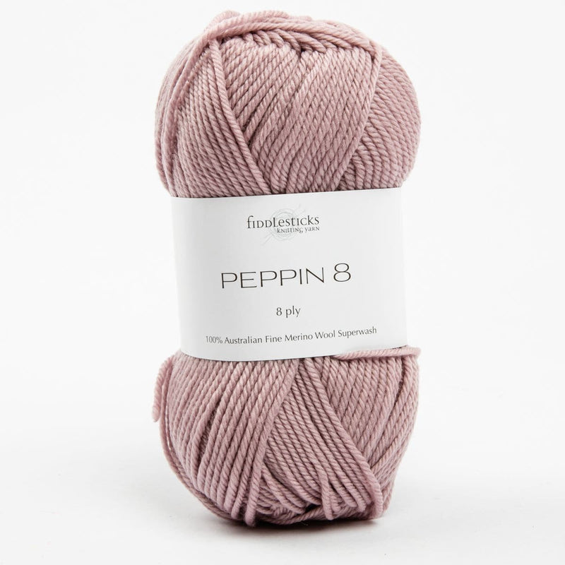 Lavender Peppin 8 Ply 100% Australian Fine Merino Wool Superwash 50 Gram Ball - col: 806 Emme Knitting and Crochet Yarn