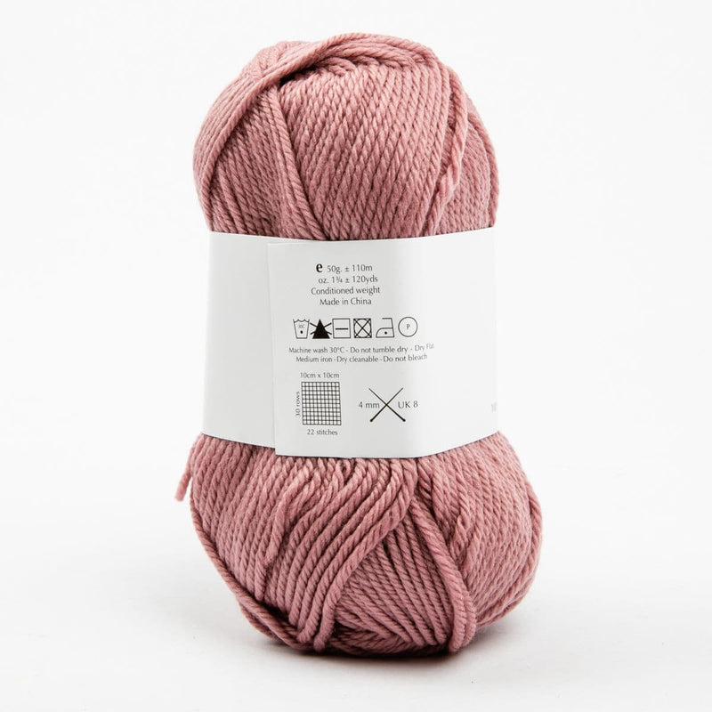 White Smoke Peppin 8 Ply 100% Australian Fine Merino Wool Superwash 50 Gram Ball - col: 807 Moonstone Knitting and Crochet Yarn
