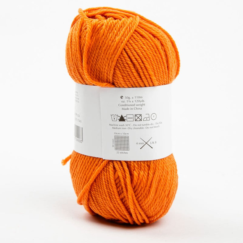 White Smoke Peppin 8 Ply 100% Australian Fine Merino Wool Superwash 50 Gram Ball - col: 824 Copper Knitting and Crochet Yarn