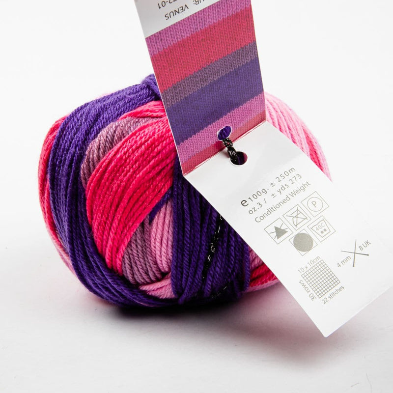 Midnight Blue Superb 88 100% Anti Piling Acrylic Yarn 100 Grams  col: 1072-01 Venus Knitting and Crochet Yarn