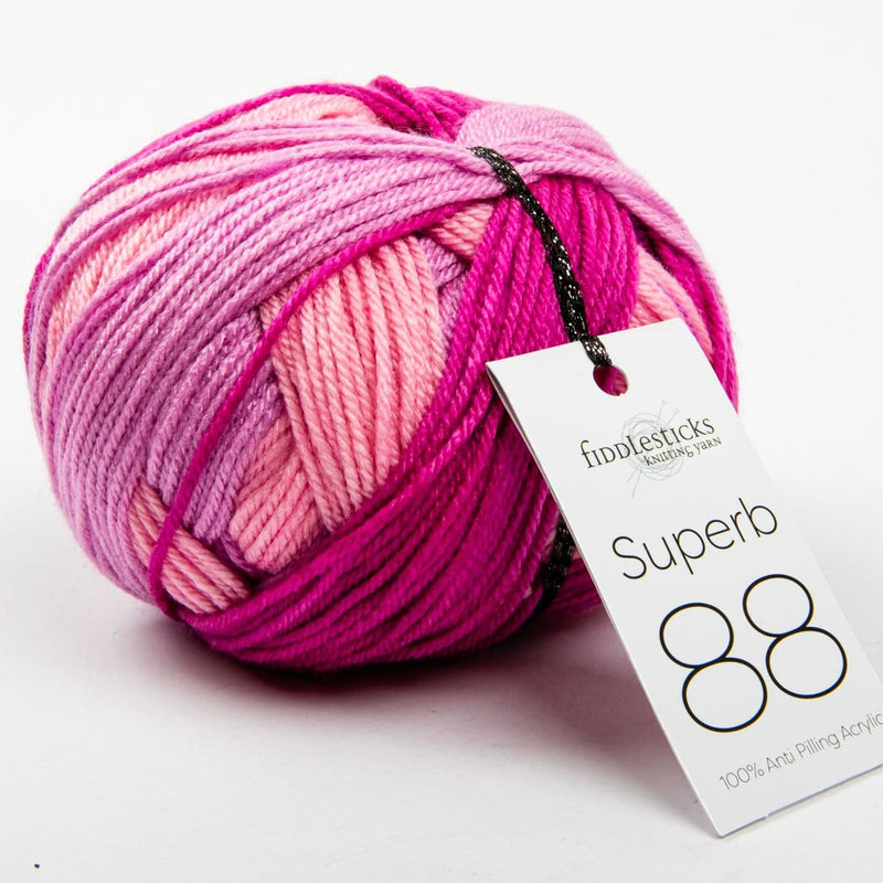 Misty Rose Superb 88 100% Anti Piling Acrylic Yarn 100 Grams  100% Anti Piling Acrylic Yarn 100 Grams  col: 1072-13 Ganymede Knitting and Crochet Yarn