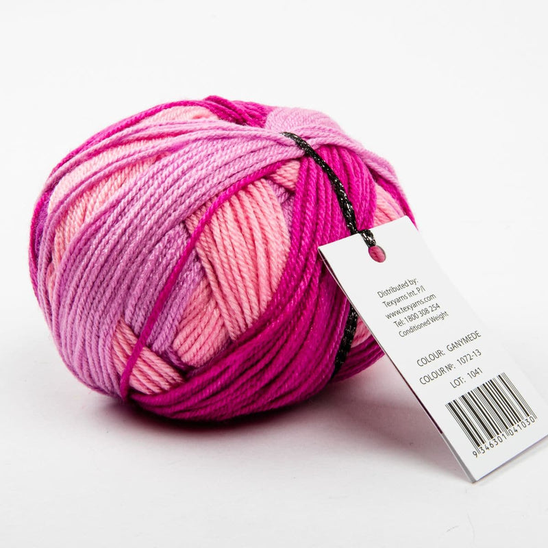 Misty Rose Superb 88 100% Anti Piling Acrylic Yarn 100 Grams  100% Anti Piling Acrylic Yarn 100 Grams  col: 1072-13 Ganymede Knitting and Crochet Yarn