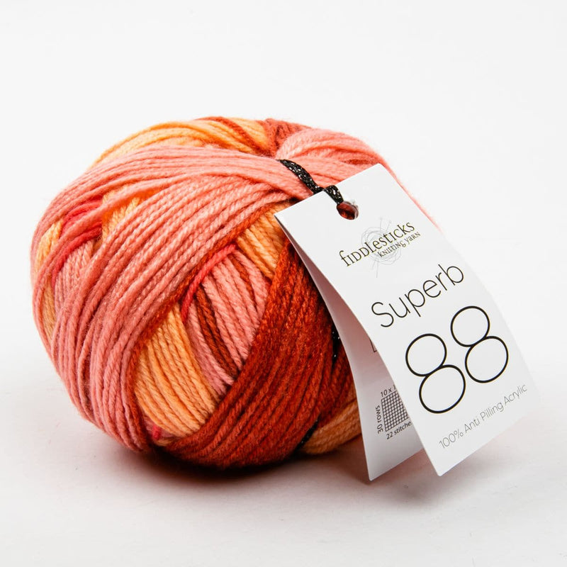 Misty Rose Superb 88 100% Anti Piling Acrylic Yarn 100 Grams  100% Anti Piling Acrylic Yarn 100 Grams  col: 1072-16 Rhea Knitting and Crochet Yarn
