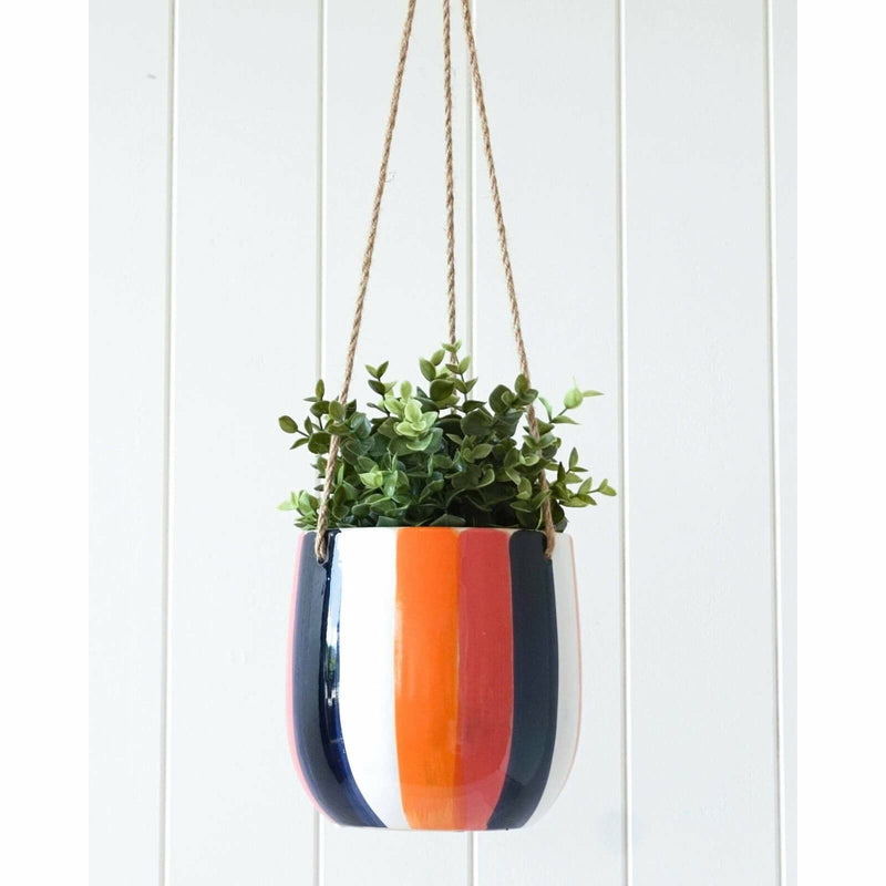 Dark Olive Green Hanging Pot/Planter - Beeline - 16x16cm Planters