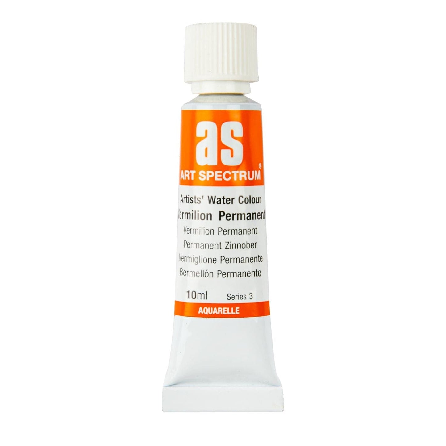 Dark Orange Art Spectrum Artists  Watercolour Paint Vermilion Permanent  S3 Watercolour Paints