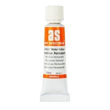 Dark Orange Art Spectrum Artists  Watercolour Paint Vermilion Permanent  S3 Watercolour Paints
