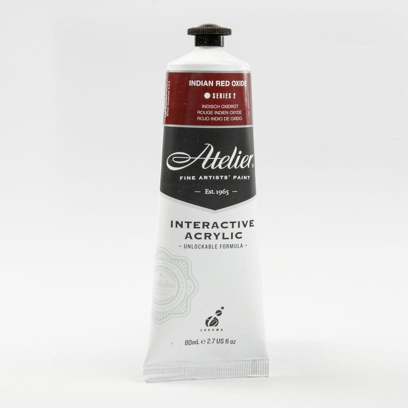 Dark Red Atelier Artist Acrylic Series 2 80mL Indian Red Oxide Acrylic Paints