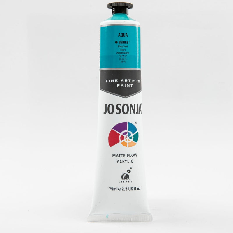 Dark Cyan Jo Sonja Acrylic Colour Paint Series 1 75mL Aqua Acrylic Paints