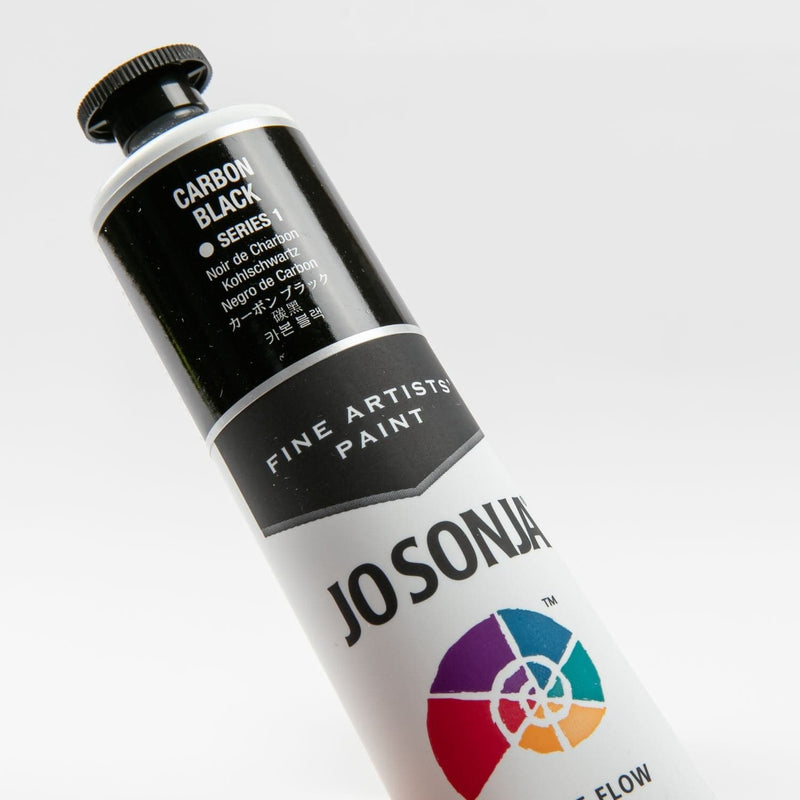 Black Jo Sonja Acrylic Colour Paint Series 1 75mL Carbon Black Acrylic Paints
