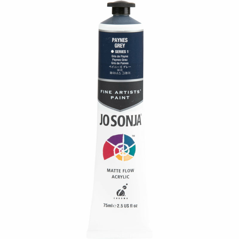 Dark Slate Gray Jo Sonja Acrylic Colour Paint Series 1 75mL Paynes Grey Acrylic Paints