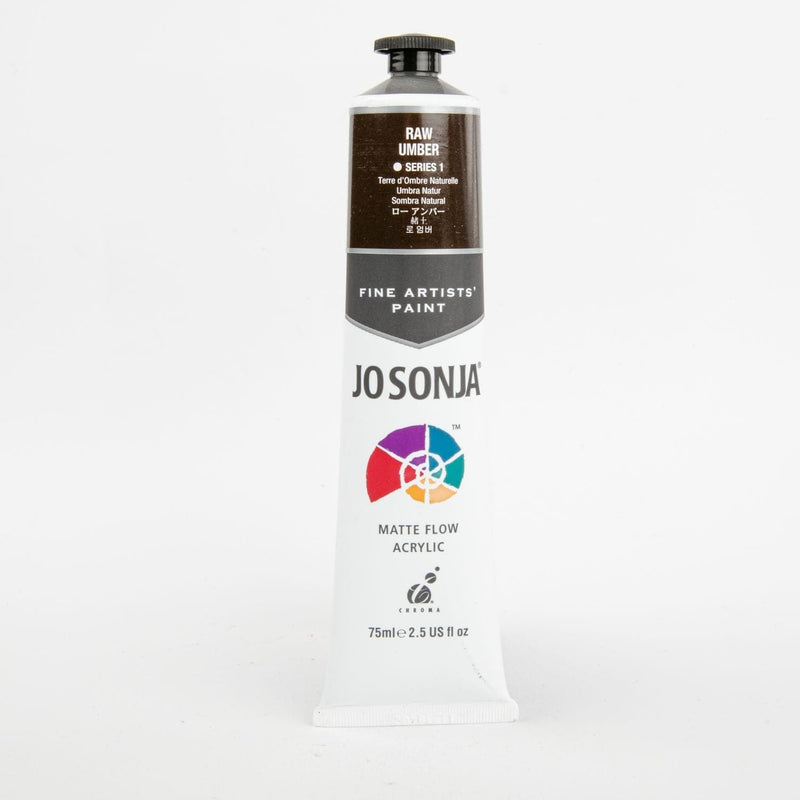 Dim Gray Jo Sonja Acrylic Colour Paint Series 1 75mL Raw Umber Acrylic Paints