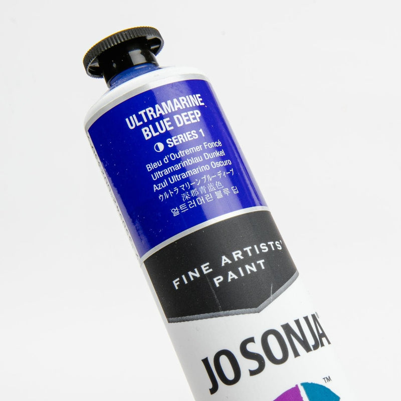 Dark Blue Jo Sonja Acrylic Colour Paint Series 1 75mL Ultramarine Blue Deep Acrylic Paints