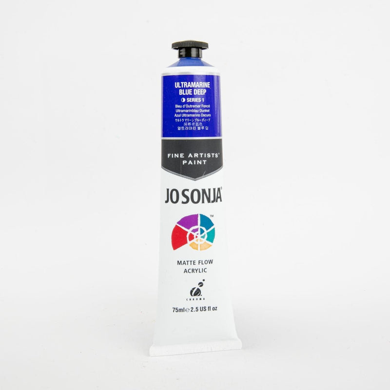 Dark Blue Jo Sonja Acrylic Colour Paint Series 1 75mL Ultramarine Blue Deep Acrylic Paints