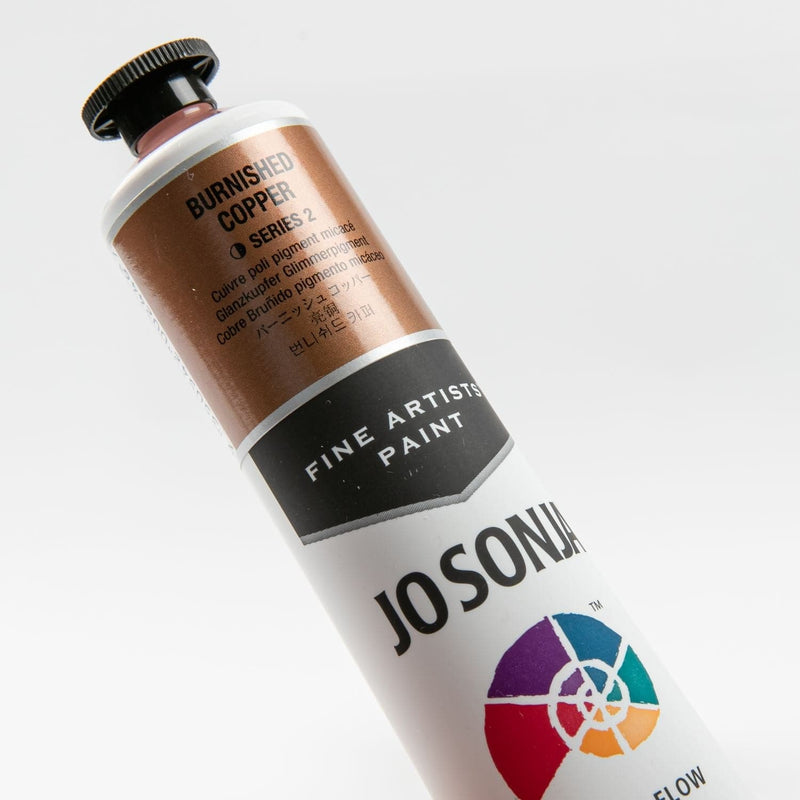 Dark Olive Green Jo Sonja Acrylic Colour Paint Series 2   75mL Burnished Copper Acrylic Paints