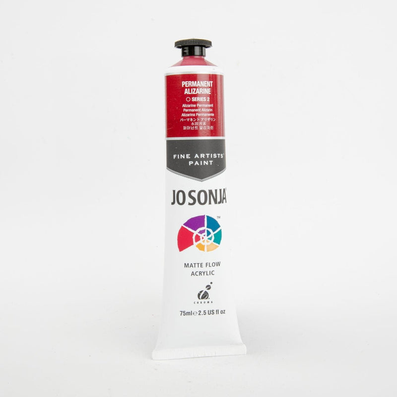 Firebrick Jo Sonja Acrylic Colour Paint Series 2   75mL Permanent Alizarine Acrylic Paints