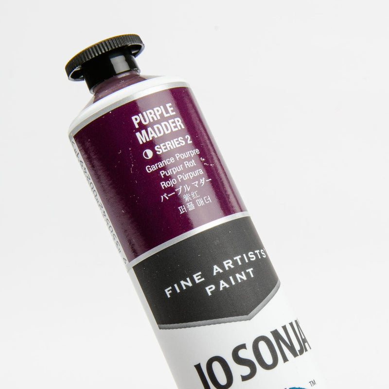 Black Jo Sonja Acrylic Colour Paint Series 2   75mL Purple Madder Acrylic Paints