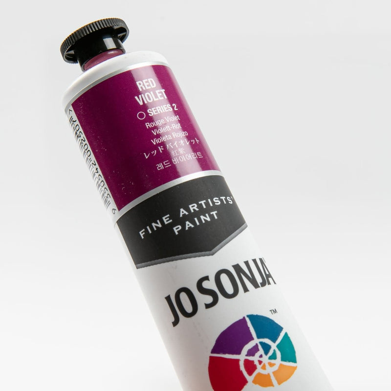 Dark Red Jo Sonja Acrylic Colour Paint Series 2   75mL Red Violet Acrylic Paints