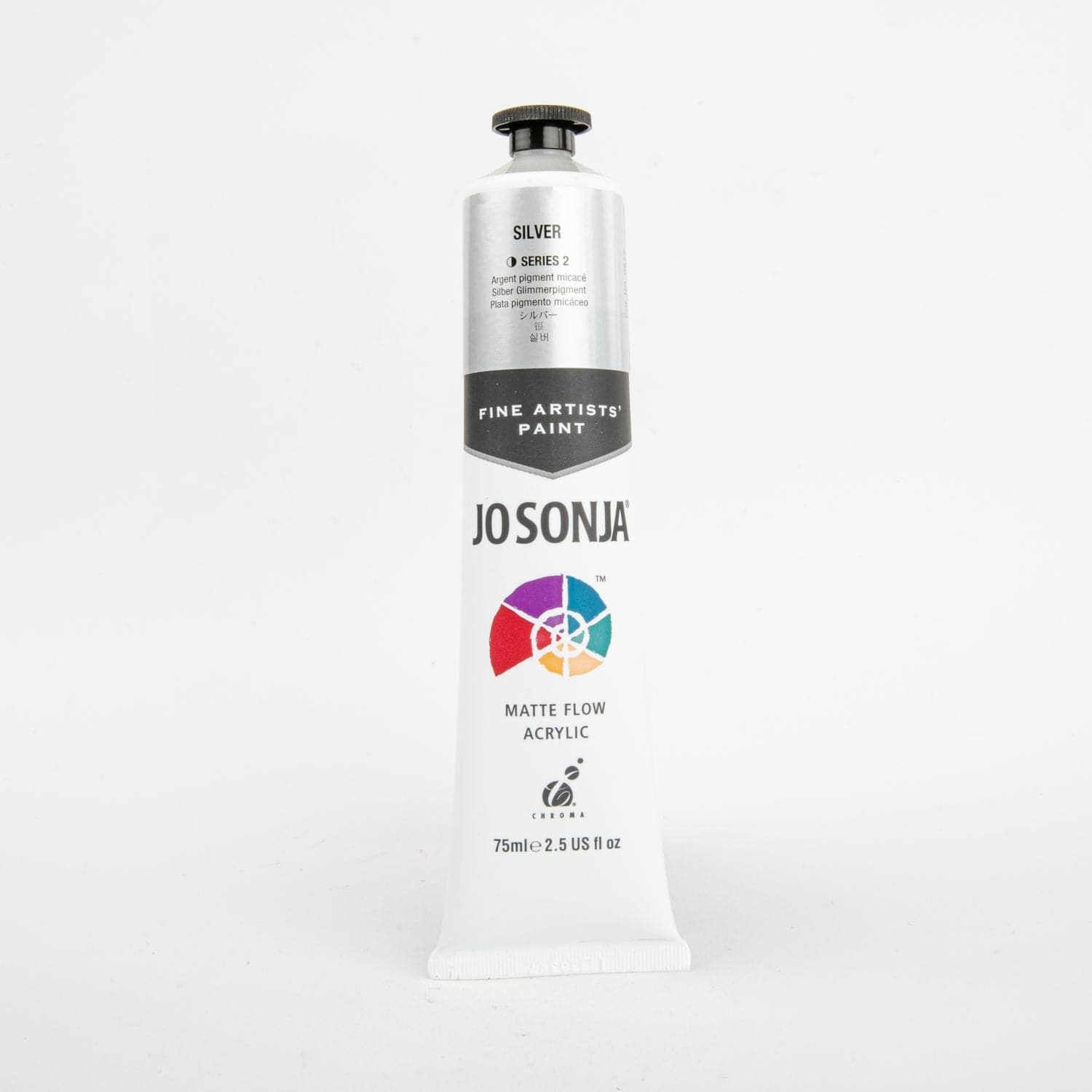 Jo Sonja Acrylic Colour Paint Series 2 75mL Silver