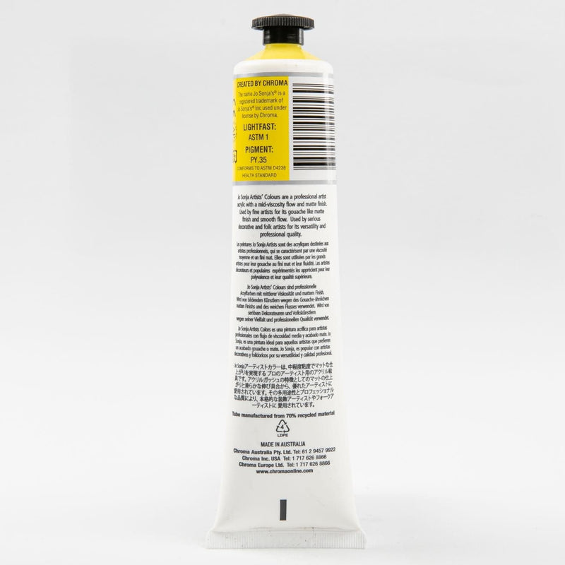 Goldenrod Jo Sonja Acrylic Colour Paint Series 3   75mL Cadmium Yellow Light Acrylic Paints