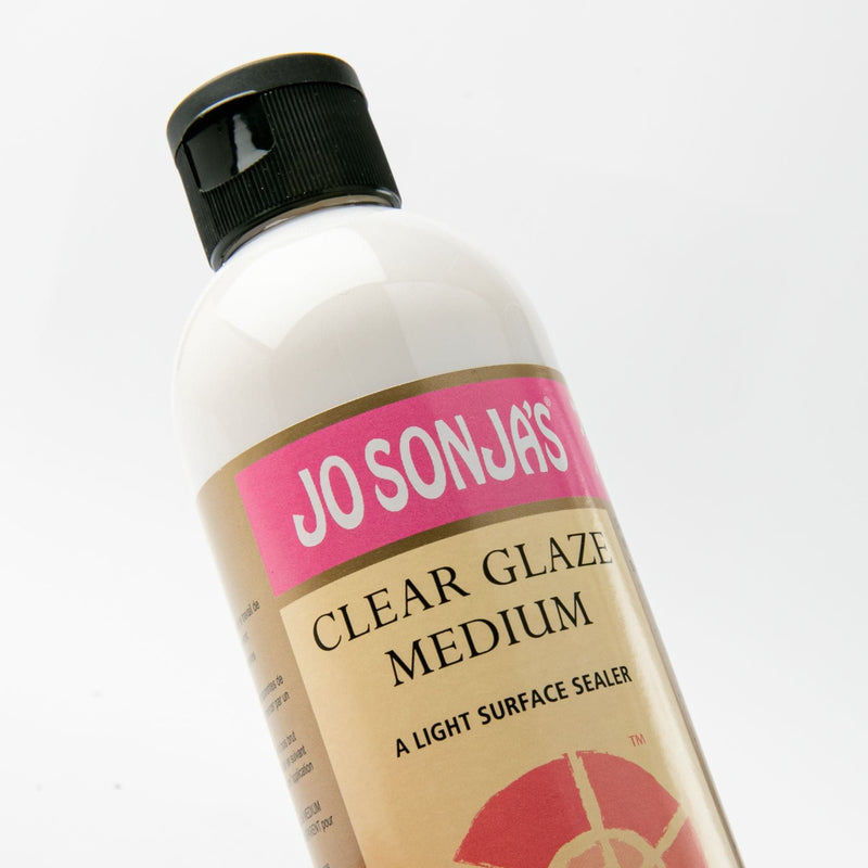 Pale Violet Red Jo Sonja Medium 250mL Clear Glaze Medium Acrylic Paints