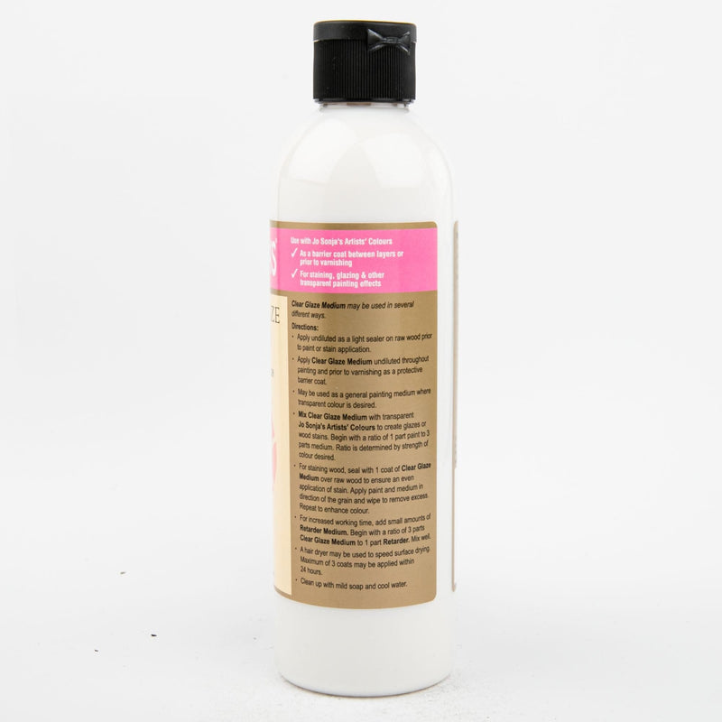 Rosy Brown Jo Sonja Medium 250mL Clear Glaze Medium Acrylic Paints