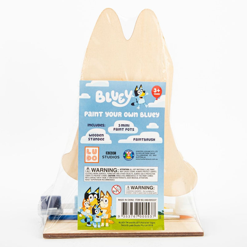 Sky Blue Paint Your Own Wooden Bluey Kids Craft Kits