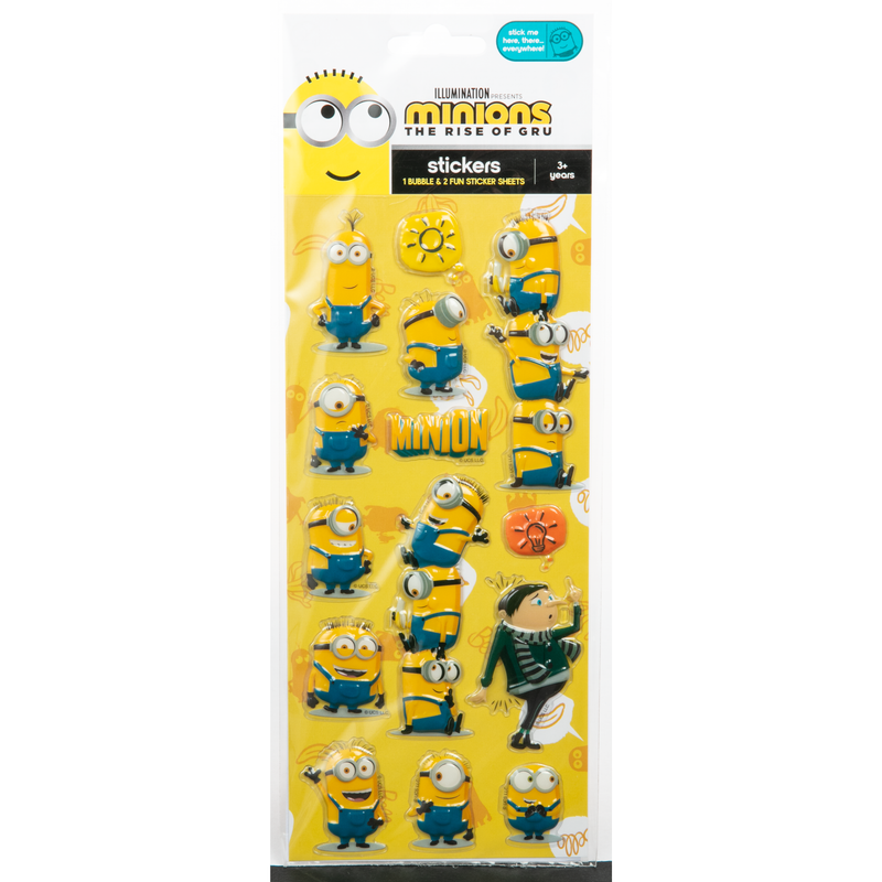 Goldenrod Minions 2 Stickers 3 Sheets - Bubble and Paper Paper Craft