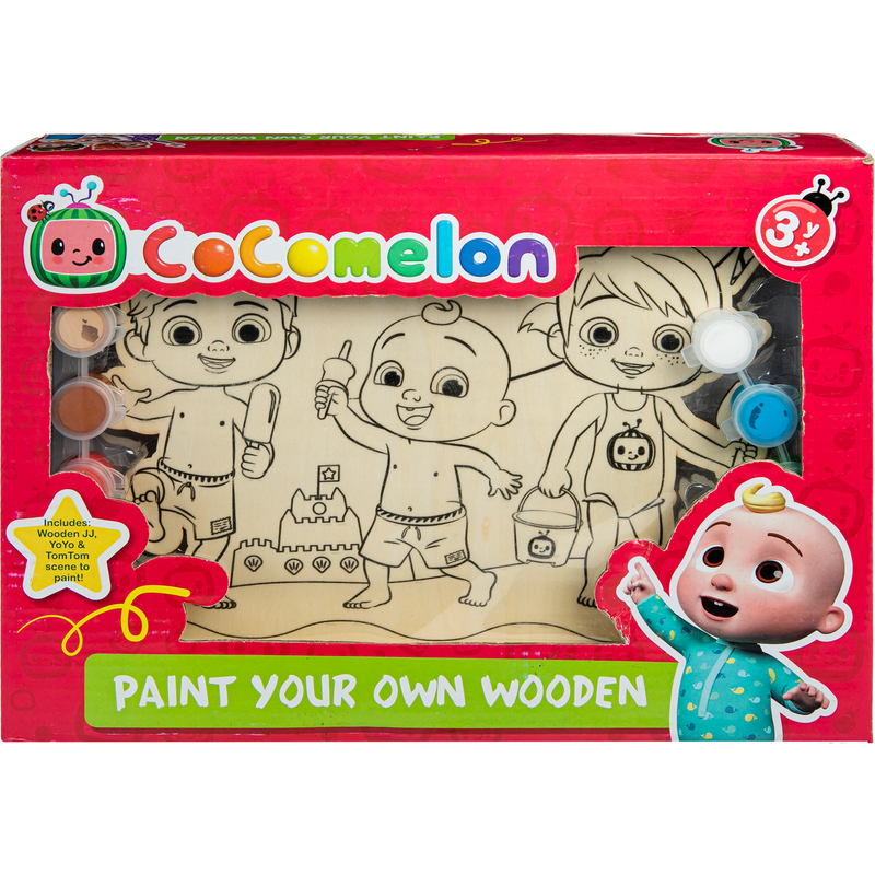 Gray Coco Melon Paint Your Own Wooden Family Kids Activities