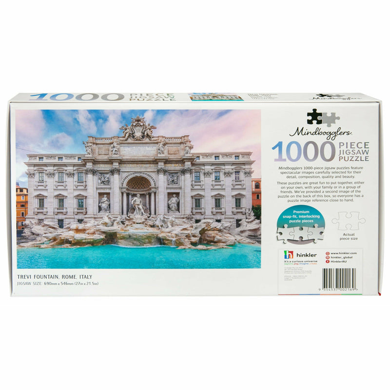 Mindbogglers 1000pc Jigsaw Puzzle: Trevi Fountain, Italy