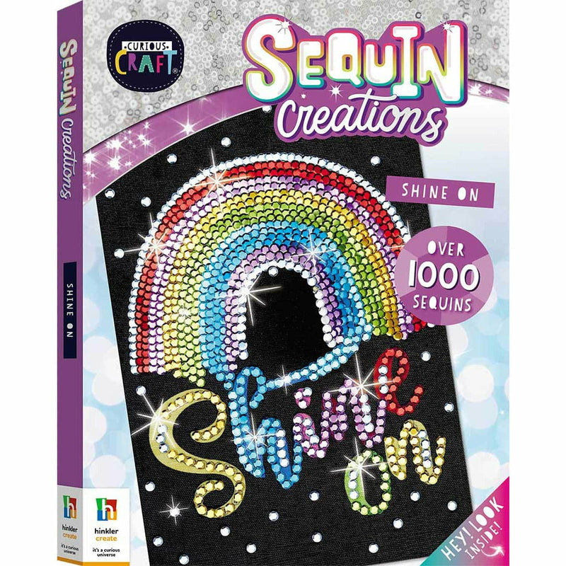 Black Curious Craft Sequin Sparkles: Shine On Kids Craft Kits