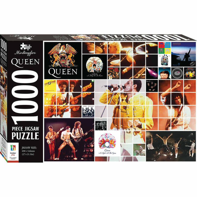 Black Mindbogglers Queen 1000pc Jigsaw Puzzle Puzzles