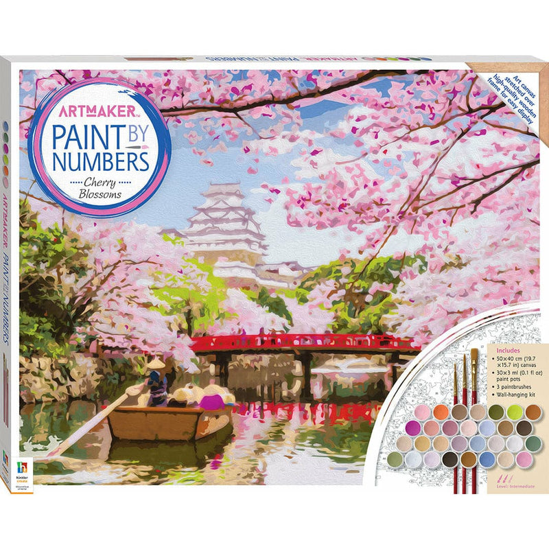 Thistle Art Maker Paint by Numbers Canvas Cherry Blossoms