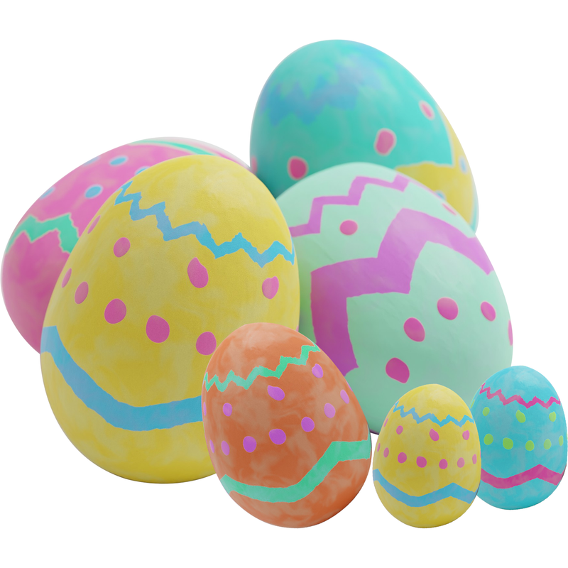 Tan Art Star Easter Decofoam Eggs Assorted Sizes 20pk Easter