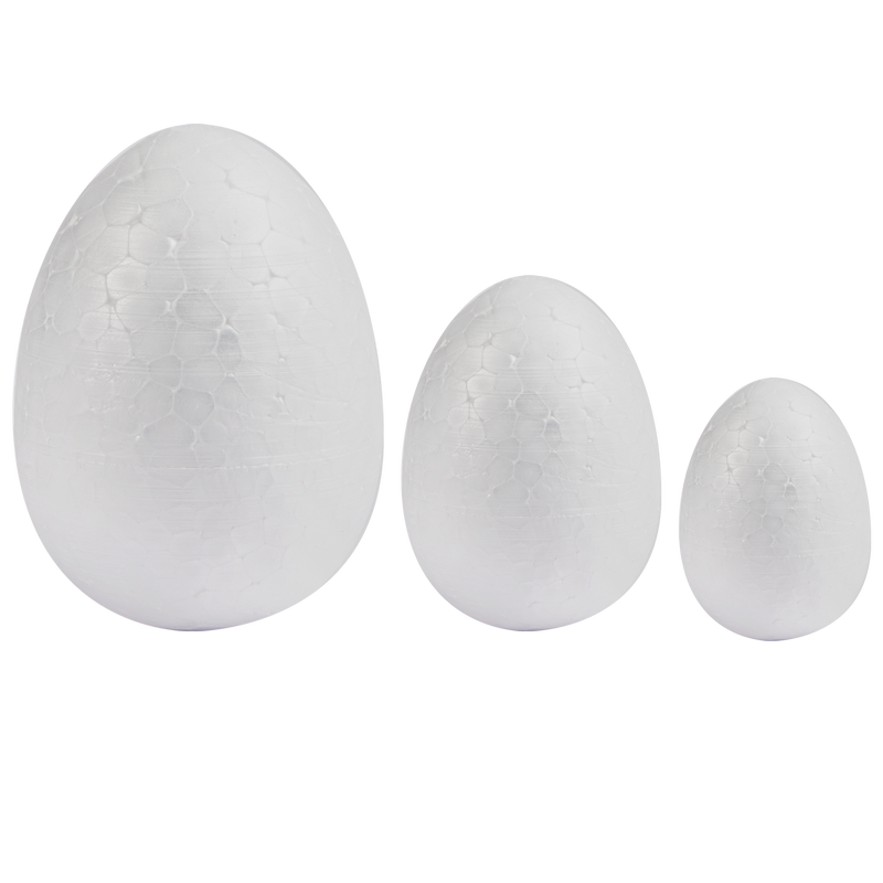 Light Gray Art Star Easter Decofoam Eggs Assorted Sizes 20pk Easter