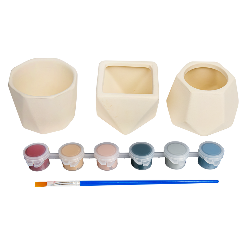 Bisque Art Star Paint Your Own Ceramic Planters Kit Kids Craft Kits