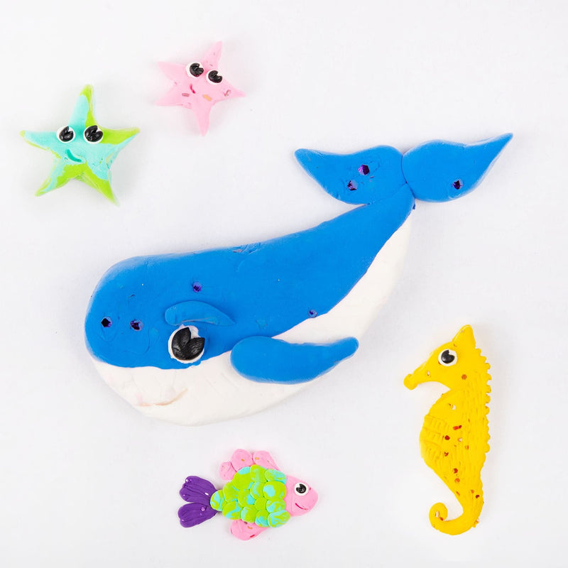 Dodger Blue Art Star Sensory Air Dry Squishy Clay Animals Kids Craft Kits