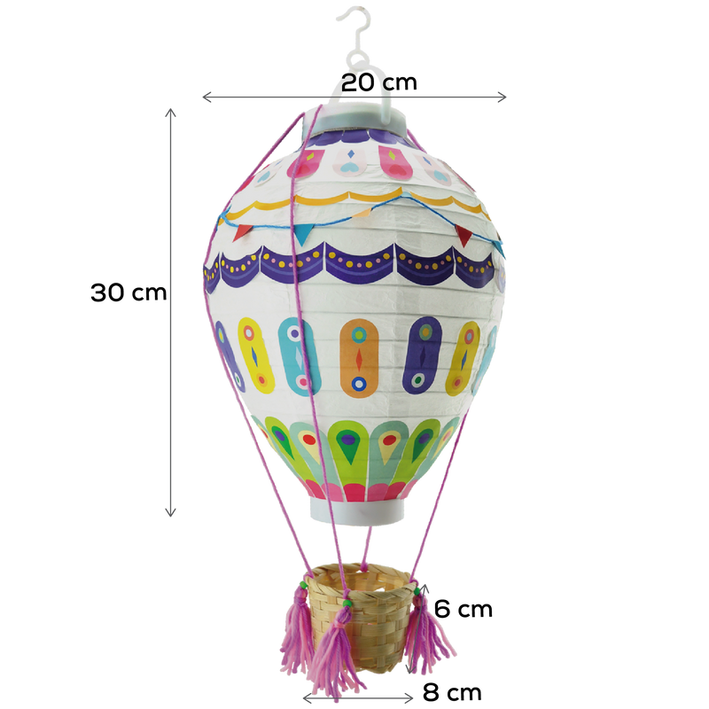 Gray Art Star Light Up Hot Air Balloon Kids Craft Kits