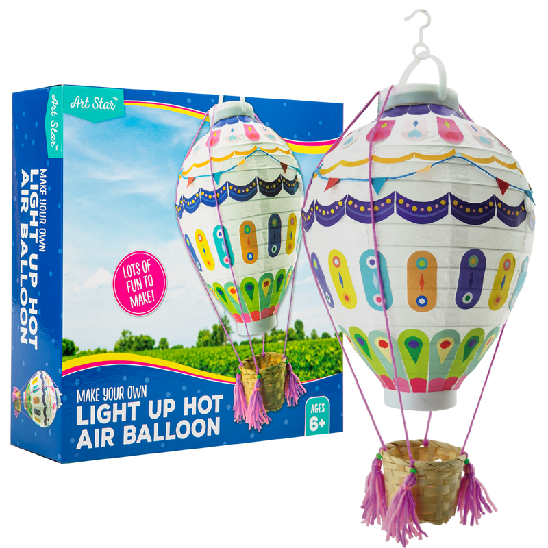 Light Gray Art Star Light Up Hot Air Balloon Kids Craft Kits