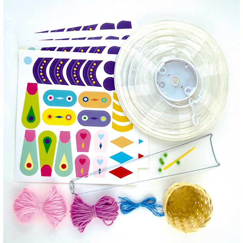 Lavender Art Star Light Up Hot Air Balloon Kids Craft Kits