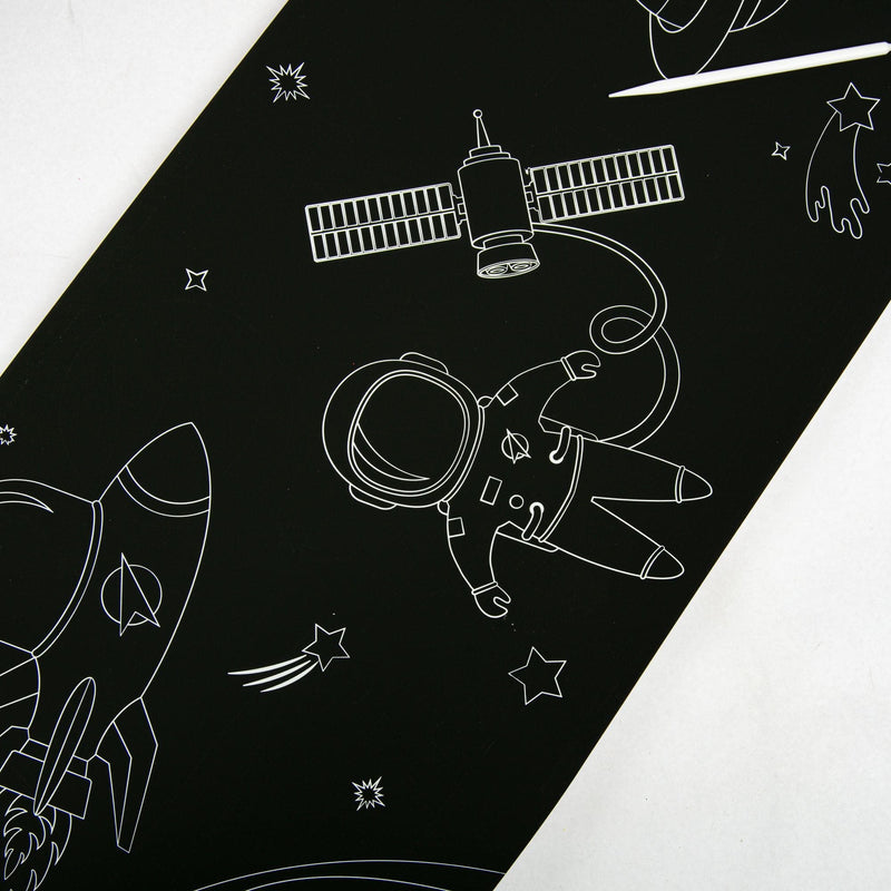 Black Art Star Space and Beyond Roll of Scratch Art 26 x 180cm Kids Craft Kits