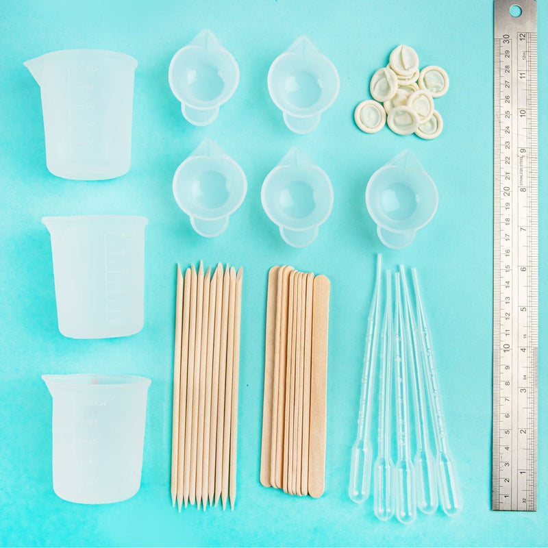 Tan Lets Resin Silicone Measuring Cup Set Resin Accessories