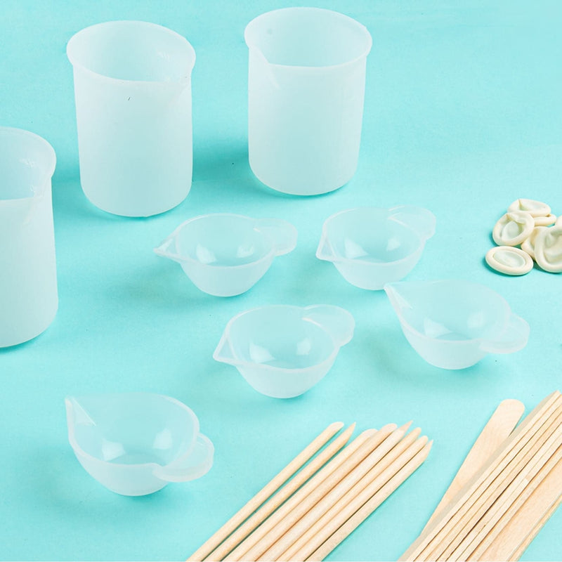 Sky Blue Lets Resin Silicone Measuring Cup Set Resin Accessories