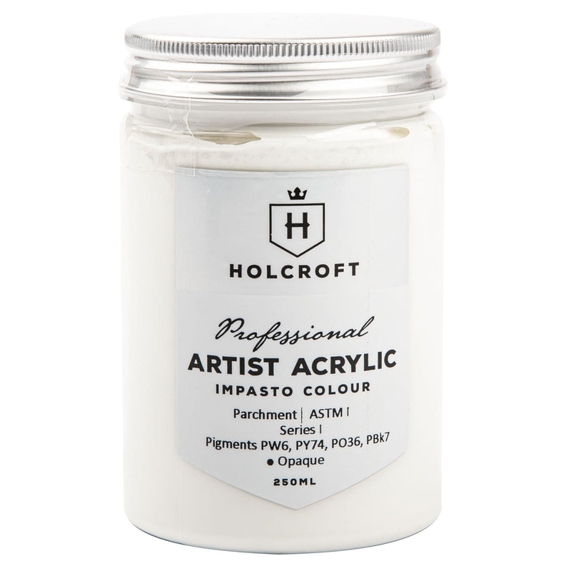 Lavender Holcroft Professional Acrylic Impasto Paint Parchment 250ml Acrylic Paints