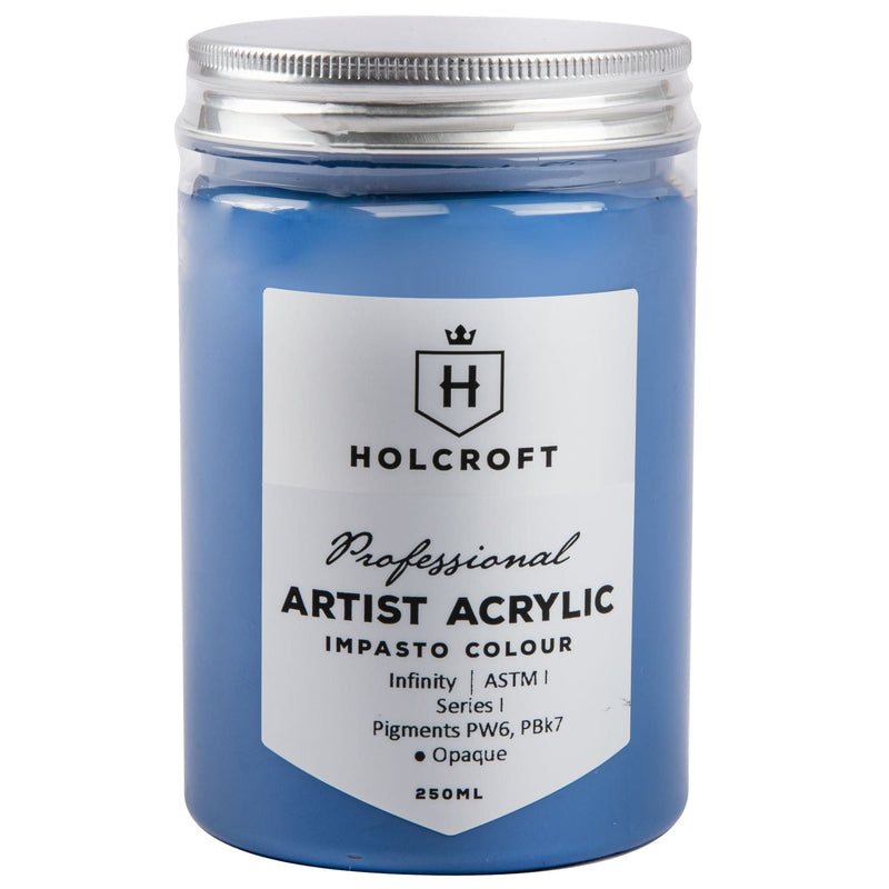 Steel Blue Holcroft Professional Acrylic Impasto Paint Infinity 250ml Acrylic Paints