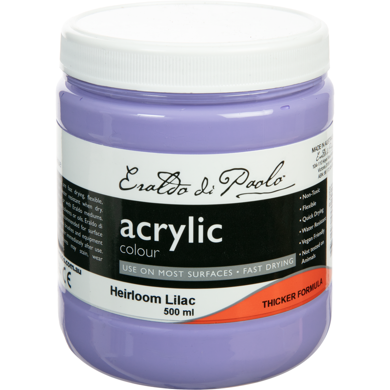 Light Steel Blue Eraldo Di Paolo Acrylic Paint Heirloom Lilac 500ml Acrylic Paints